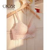 聚拢内衣女士小胸显大收副乳防下垂性感蕾丝夏季 文胸罩套装