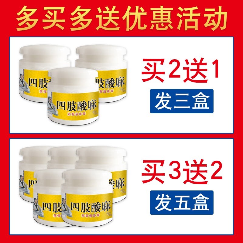 四肢麻木胀痛疼痛中老年胳膊僵硬舒筋神经压迫腿麻专用药膏神器