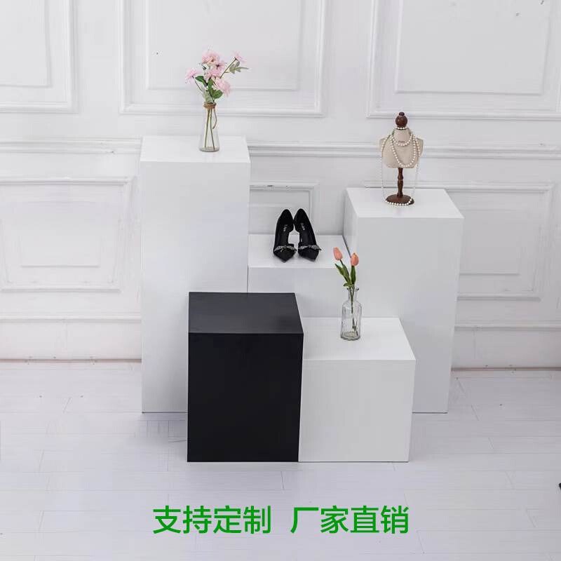 现货速发木质烤漆展台展示台方型地台精品展柜展示柜模特底座工艺