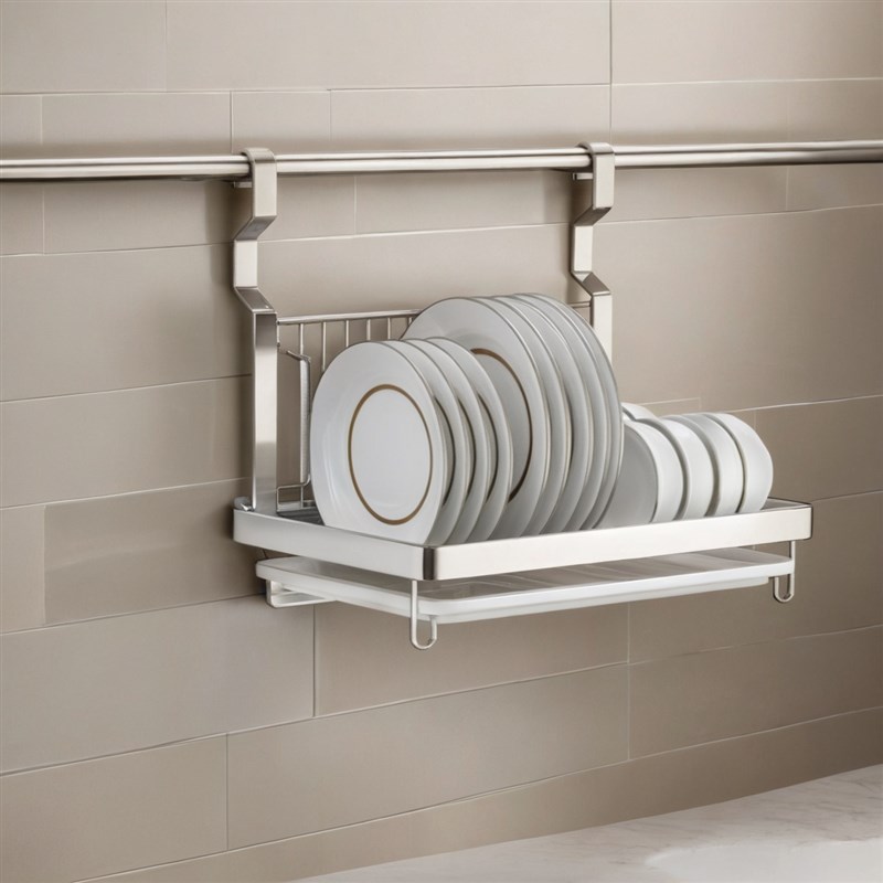 厨房壁挂式沥水碗碟架多功能家用墙挂架