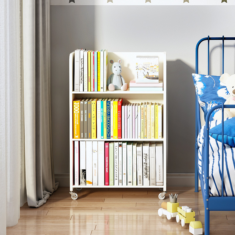 儿童书柜旋转移动书柜面设计家用大容量经济型落地展示书架