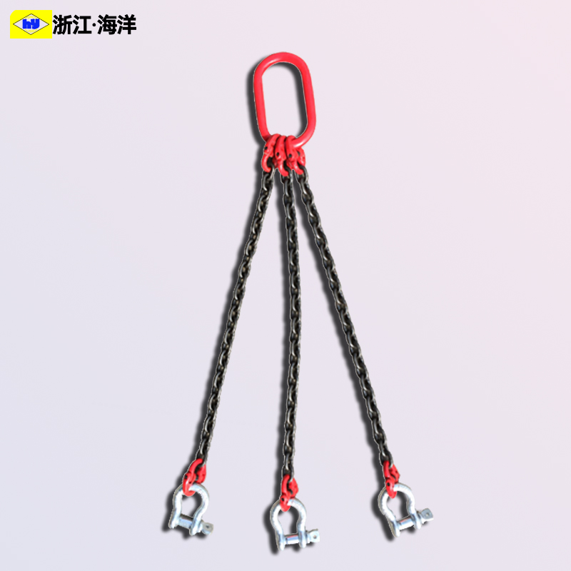 G0锰钢三腿链条吊索具 起重链条组合吊索具起重链条组合索具吊具
