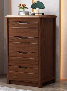 【折扣价】Tal胡桃木实木床头柜斗柜现代中式床边收纳简约储物柜