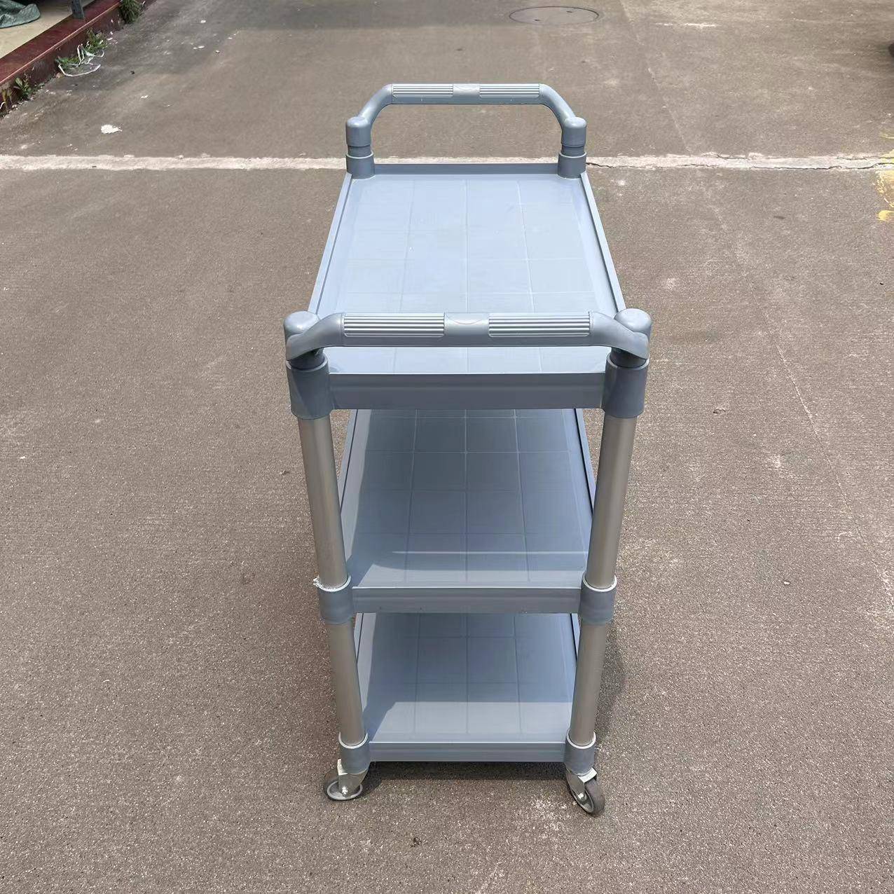 塑料餐车餐厅收碗车摆摊小推车静音手推车可移动置物架维修工具车