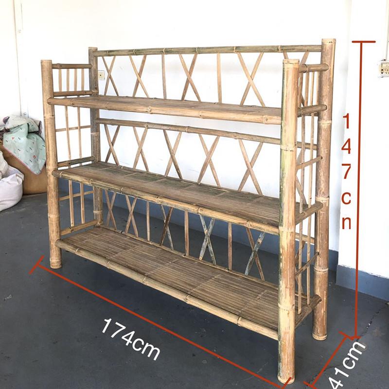 【折扣价】my楠竹书架家用编织架子现代简约置物书柜多层落地柜子