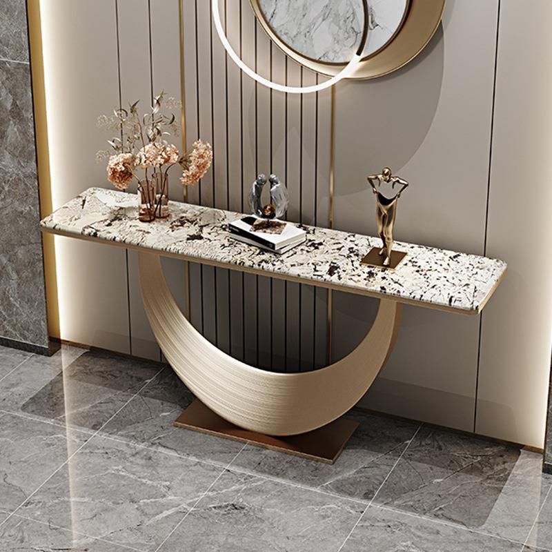 【折扣价】天然大理石玄关台入户正对门玄关桌轻奢高档简约现代岩