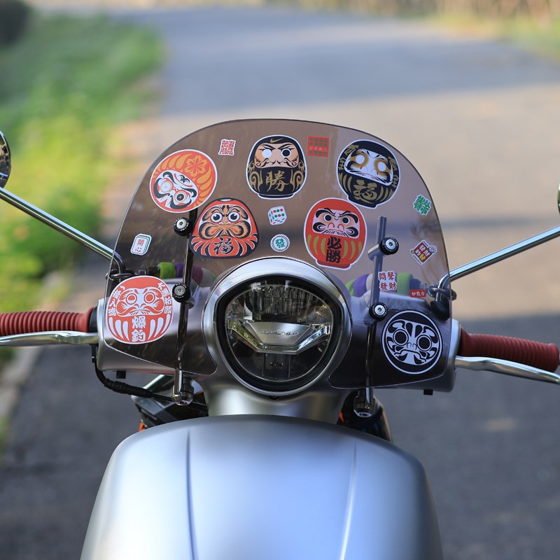 标志姜戈 jan风挡前挡风玻璃改装挡风板挡雨板