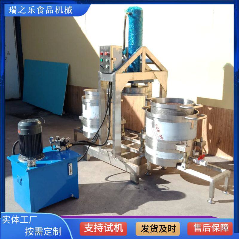 供应面膜液压榨机 树莓杨梅压榨设备 双桶双桶压榨机连续工作