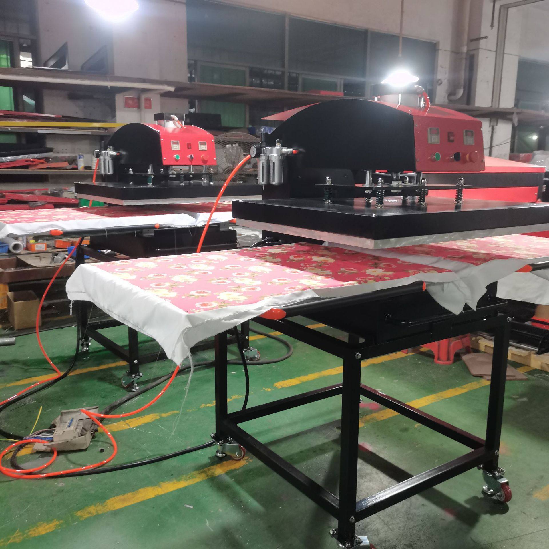 源头厂家气动印烫机 双工位下滑式4060自动logo压烫机升华烫