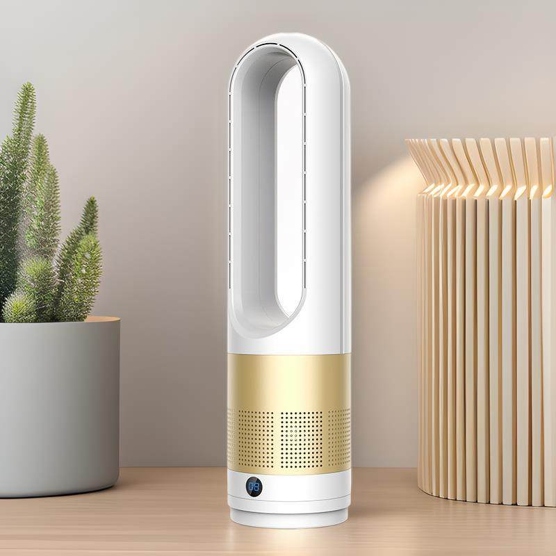 新款18寸冷暖无叶风扇家用台式落地电风扇塔扇110V