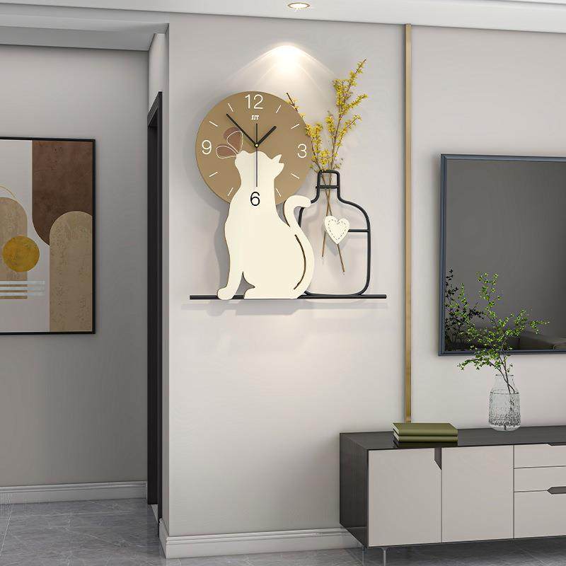 网红创意客厅挂钟现代简约钟表家用挂墙个性时尚餐厅背景装饰时钟