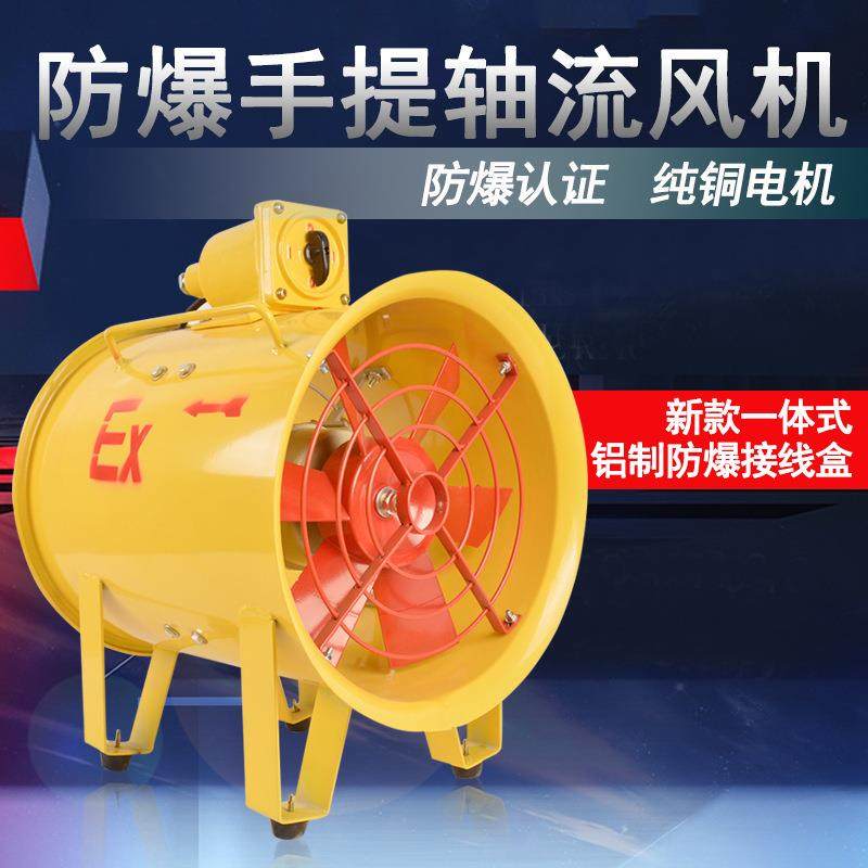 隔爆式手提移动轴流风机BSFT-300便携式防爆手提安全排烟风扇