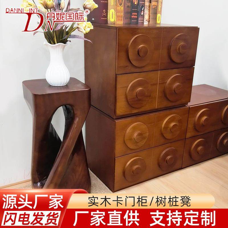 法式复古实木斗门柜客厅靠墙置物柜抽屉柜收纳柜树桩凳卡门柜组合,鲜花速递/花卉仿真/绿植园艺,割草机/草坪机,淘宝优惠券,粉丝福利购,淘宝优惠卷