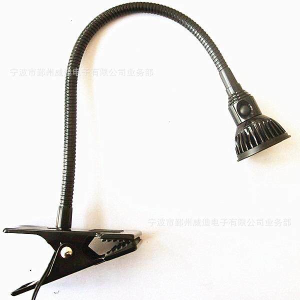 1*3W220VLED金属夹子灯3W室内床头灯寝室台灯照明台灯