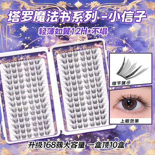 国风小信子假睫毛免胶柔软蛇系纯欲初学者新手卷翘分段式