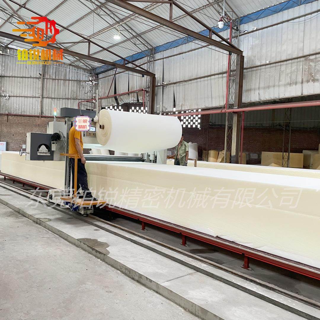 东莞铂锐鞋材海绵切割机设备轨道式横切海绵路轨平切机长泡地轨机