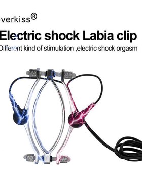 Electric Shock Labia Clips Clitoris Stimulator Clamp Pussy B