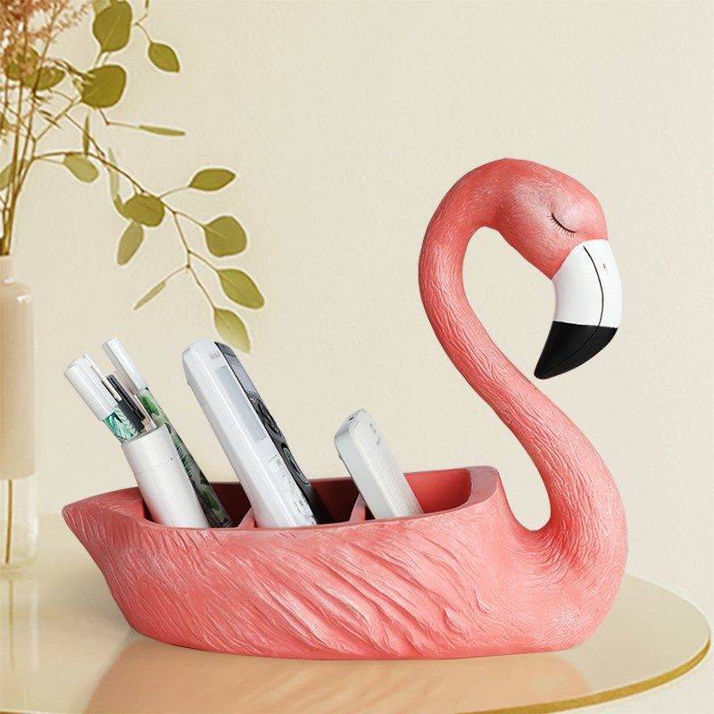 创意ns火烈鸟摆件客厅茶几可爱收纳盒装饰品摆设,家居饰品,装饰摆件,淘宝优惠券,粉丝福利购,淘宝优惠卷