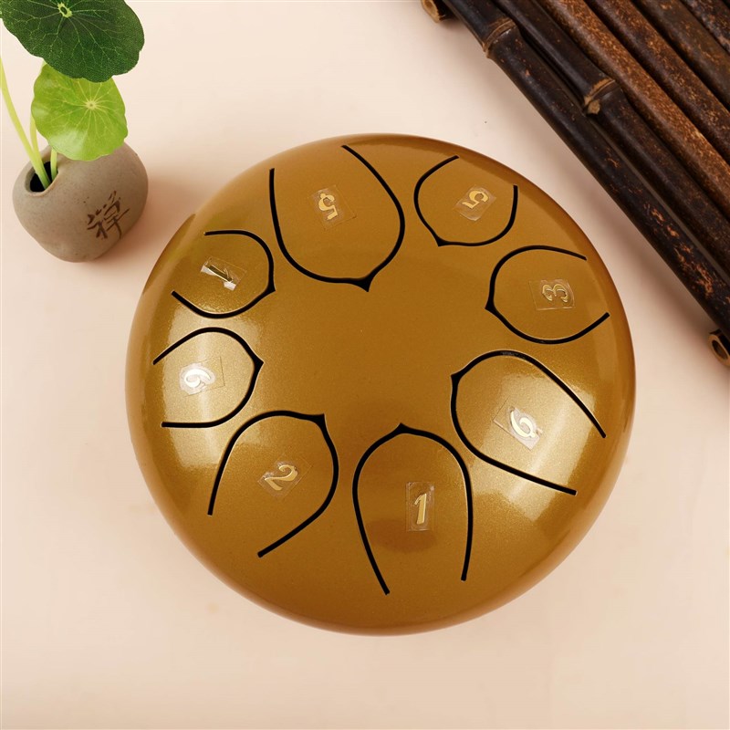 鼓6寸音莲花鼓忘忧鼓钢舌鼓梵音鼓打击儿童鼓