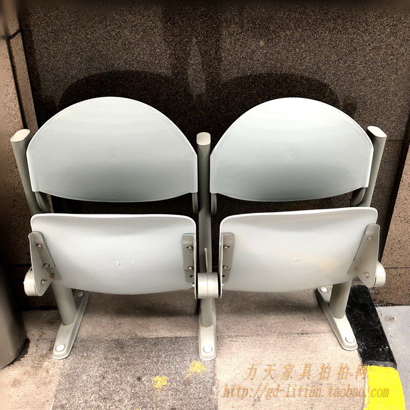 院折料叠排椅公共等候椅休息椅子医塑诊所带扶手省空间通道走廊椅