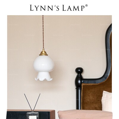 Lynns 小清玻水母吊灯 餐厅床头日复飘窗玄关可爱式古新璃灯