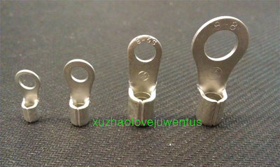 优质裸端头紫铜RNB5圆形端子6平方O型冷压接线端子0只