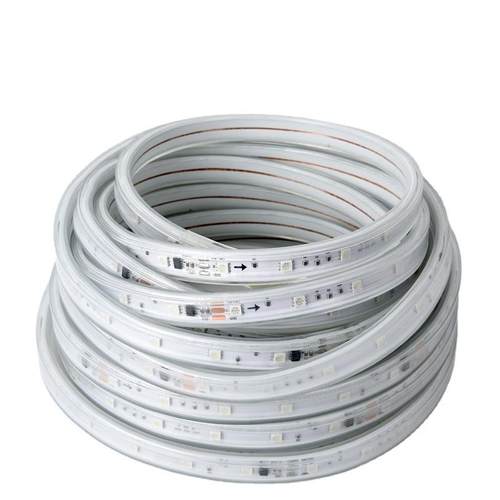 鑫鹏达太阳能跑马灯带RGB七彩变色户外防水亮工程led软灯条50米