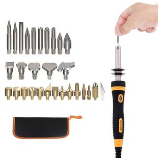 外贸30件套雕刻烙铁带指示灯雕刻烙铁套装 刻画烙铁画笔套件30w