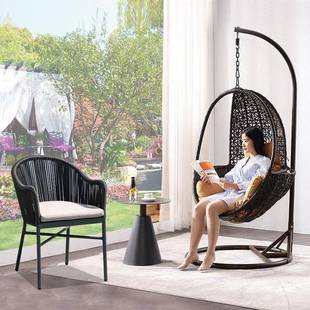 吊篮椅藤椅单人民宿家具秋千阳台吊兰户外庭院摇篮椅藤编悬挂式