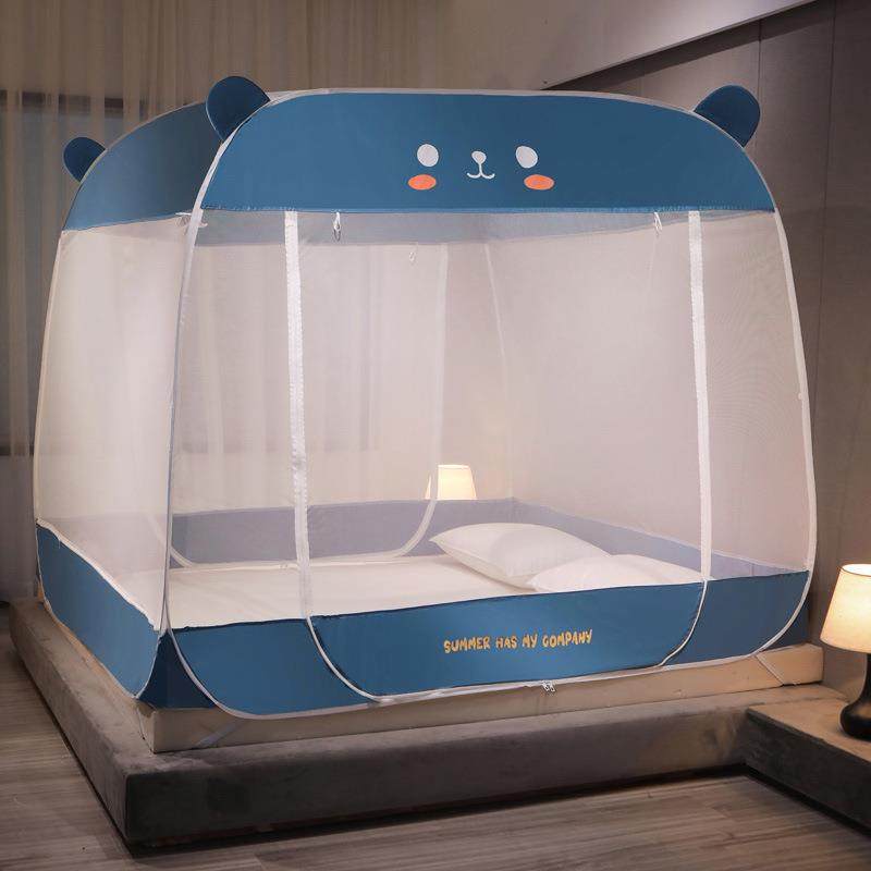 新款熊耳朵免安装蒙古包蚊帐大顶三开门防坠落可折叠魔术钢丝蚊帐,包装,五金配件包装,淘宝优惠券,粉丝福利购,淘宝优惠卷