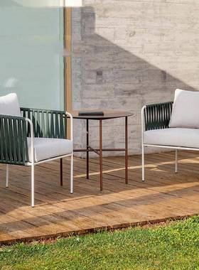 户外桌椅组合防水餐厅露到室外岩板餐桌防腐长桌六椅一桌花园家具