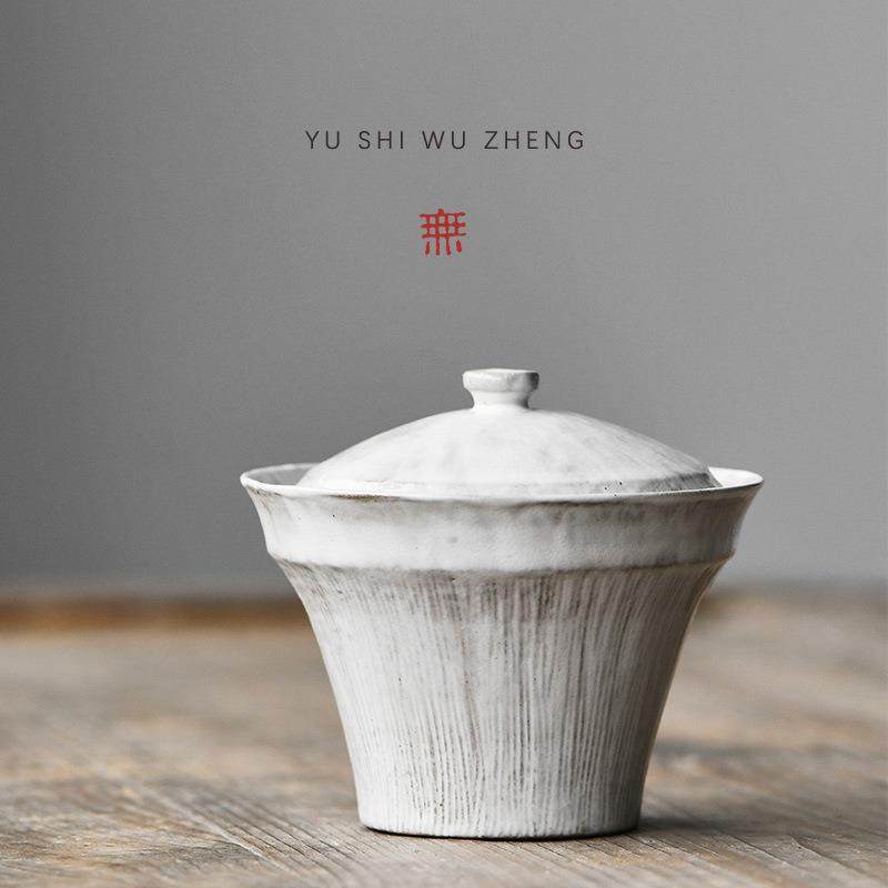 粉引手作粗陶盖碗功夫泡日式茶具二才盖碗茶杯创意条纹陶瓷茶碗,包装,五金配件包装,淘宝优惠券,粉丝福利购,淘宝优惠卷