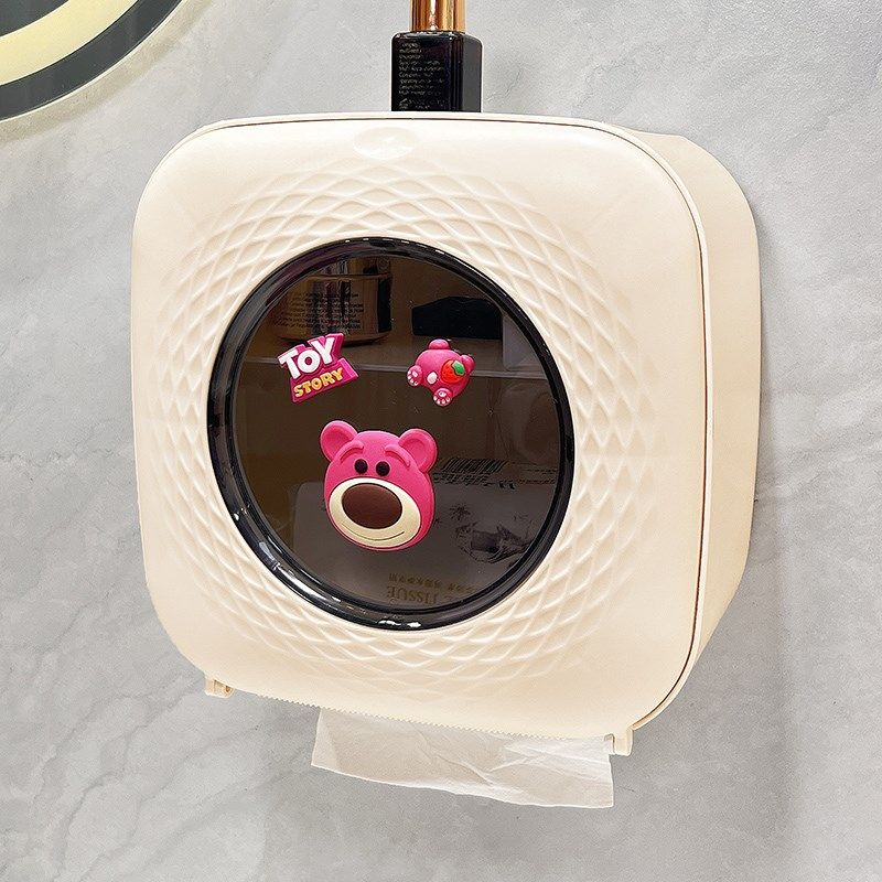 厕所纸巾盒壁挂双层防水卫生纸盒可爱卫生间纸巾,家庭/个人清洁工具,卷纸器/纸巾架,淘宝优惠券,粉丝福利购,淘宝优惠卷