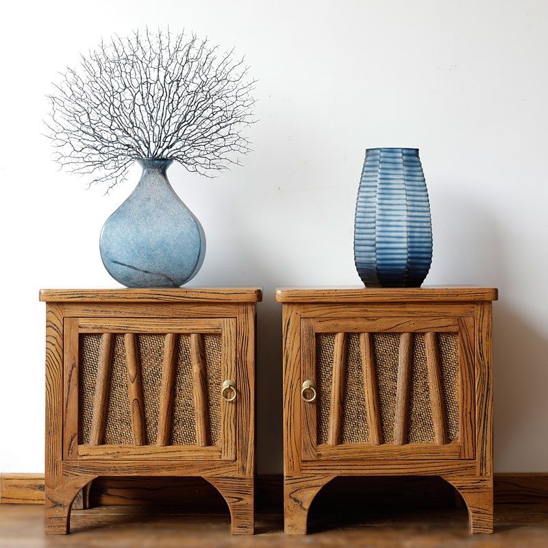 古榆情怀实木床头柜席面储物柜现简约边角柜卧室收纳柜,住宅家具,床头柜,淘宝优惠券,粉丝福利购,淘宝优惠卷