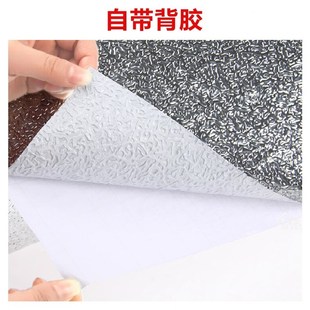 软膜灯箱增亮反光贴纸自粘均匀散光厨房防油银色橘皮纹光面锡箔贴