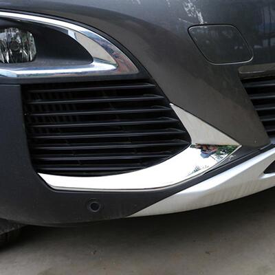 适用标致4008前雾灯饰条ABS电镀亮片ForPeugeot3008GT
