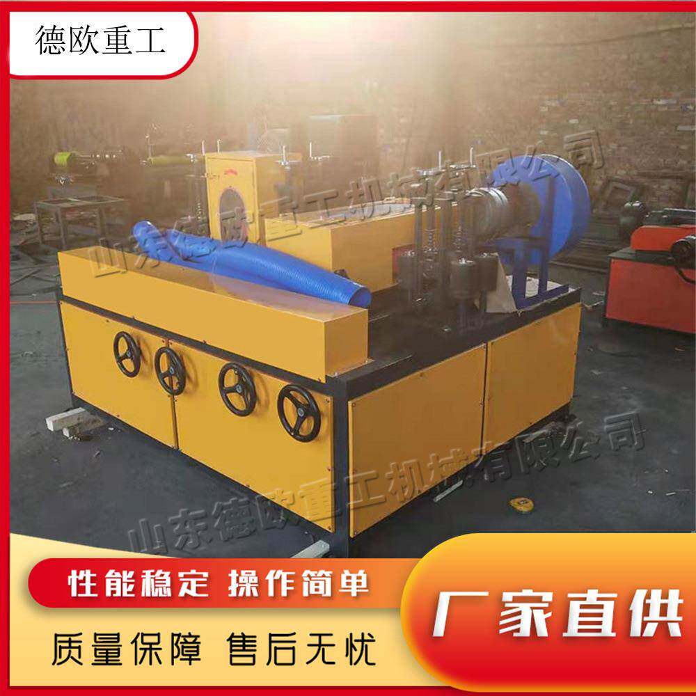 金属管材表面光洁处理设备全自动金属方管抛光机多功能抛光除锈机