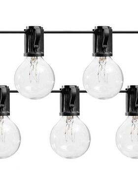 工厂直销户外庭院防水装饰灯串25FT25灯欧规复古G40钨丝欧规认证