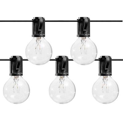 工厂直销户外庭院防水装饰灯串25FT25灯欧规复古G40钨丝欧规认证