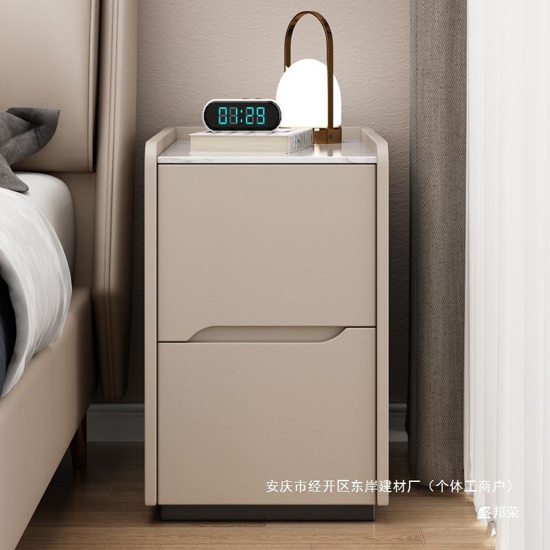 床边感实木床头柜轻奢柜小柜子小型夹缝极窄简约现代卧室超窄