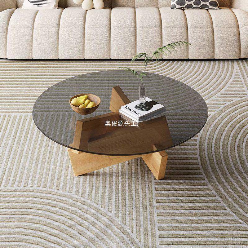 网红玻璃茶几客厅家用小户型时尚简约轻奢极简小桌子创意网红茶几