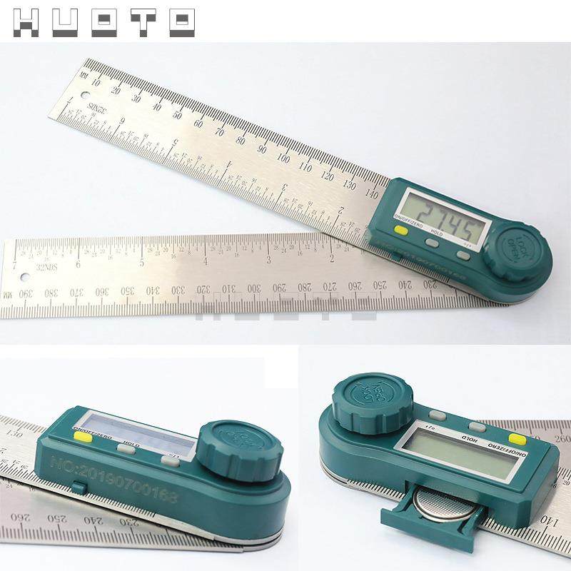 HUOTO200mm数显角度尺量角器不锈钢数显角度仪木工角尺,基础建材,脚轮/万向轮,淘宝优惠券,粉丝福利购,淘宝优惠卷