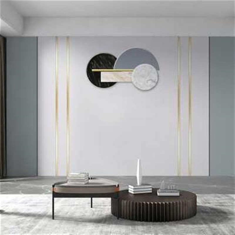 电视背景墙壁纸现代简约立体几何线条墙J纸壁画客厅影视墙装饰墙