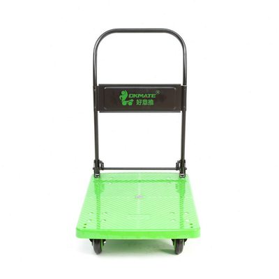 好易家用快递推平板车物拖车车流静音小号折叠手推车静音塑料便捷