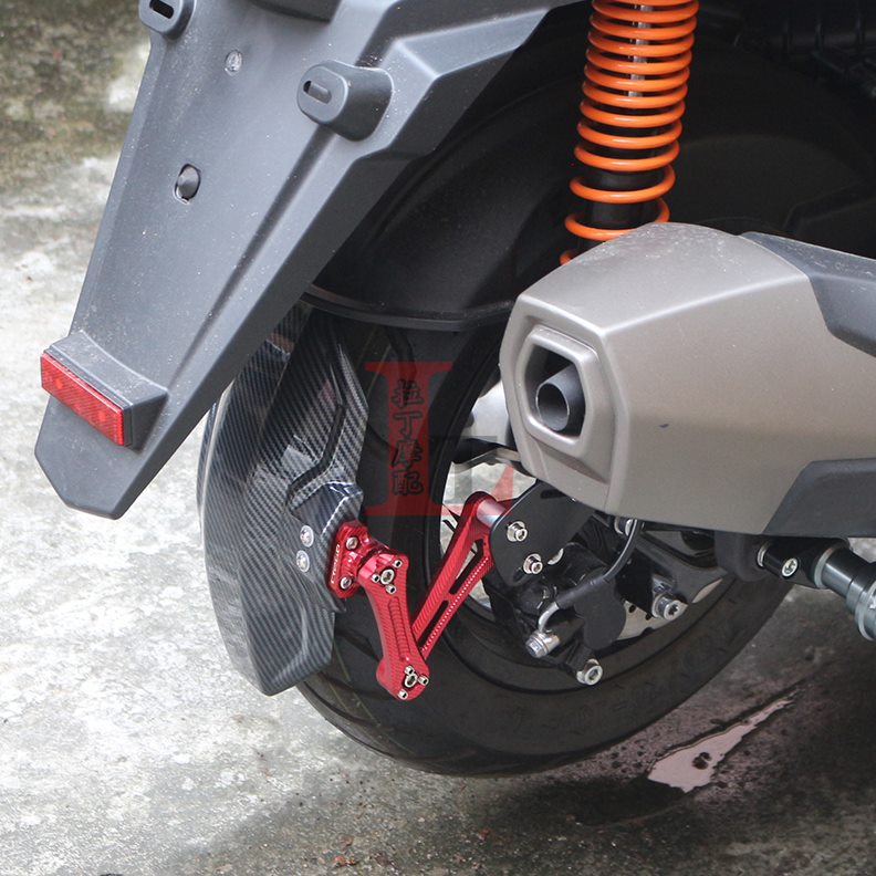 CT挡泥板23年皮新款板250改装泥水纤纹挡瓦 碳泥阳挡适用后24光-