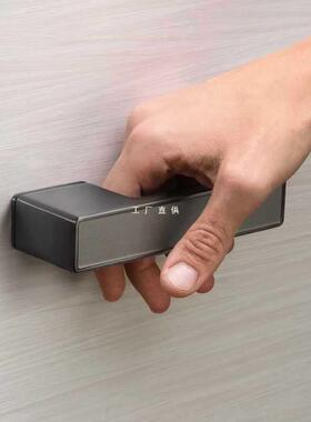 贝雷欧意式极简房门锁室内卧室磁吸静音生态现代白色简约木门把手