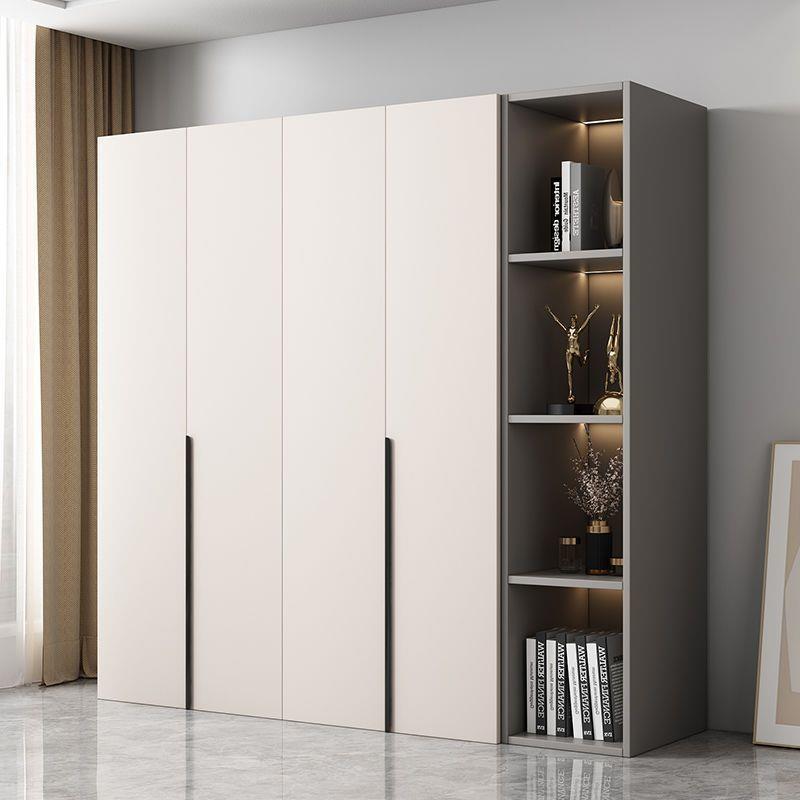 衣柜木质经济型对开门衣柜家用简易组装衣橱出租房大容量收纳直发