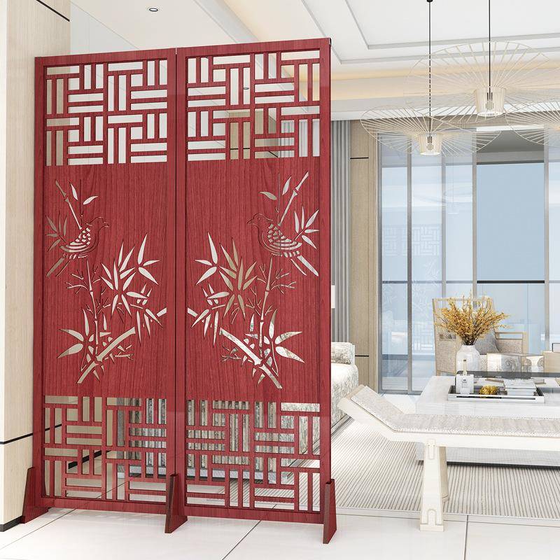 屏风隔断客厅折叠移动装饰创意新中式卧室遮挡家用小户型镂空玄关