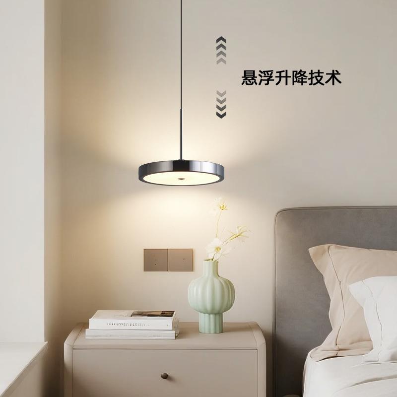 北欧餐厅吊灯吧台餐桌现代简约创意飞碟灯极简个性卧室床头小吊灯