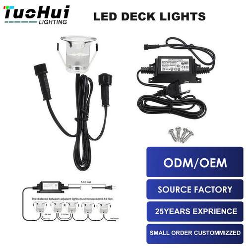 防水LED甲板灯庭院灯地板灯装饰灯天花星光灯花园LED灯串